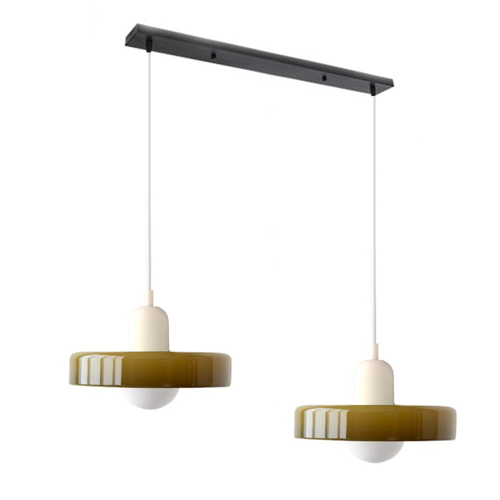 Nowoczesna lampa designerska, oświetlenie salonu, dwuramienna.