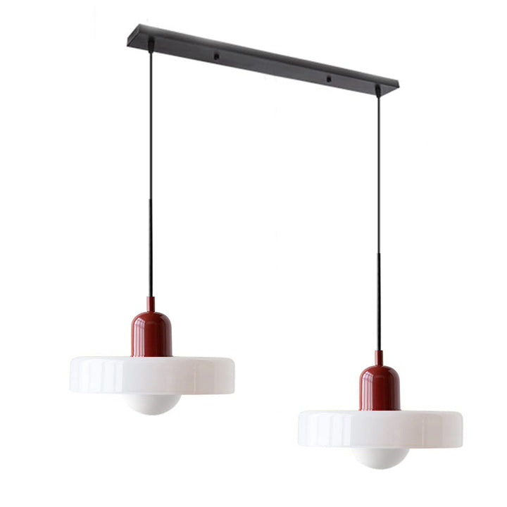 Lampa designerska dwuramienna, oświetlenie nowoczesnych wnętrz.