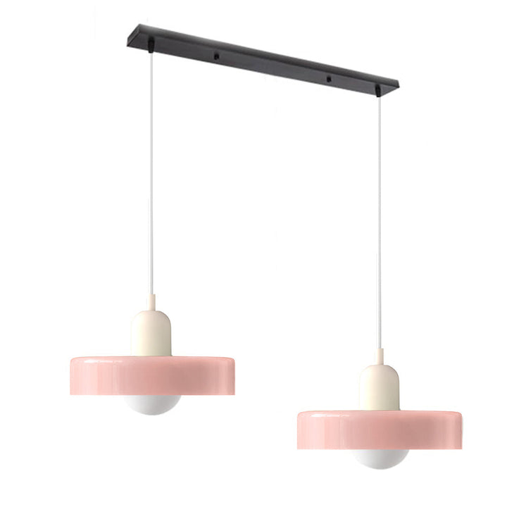 Lampa wisząca elegancka, nowoczesna, podwójna, do wnętrz.