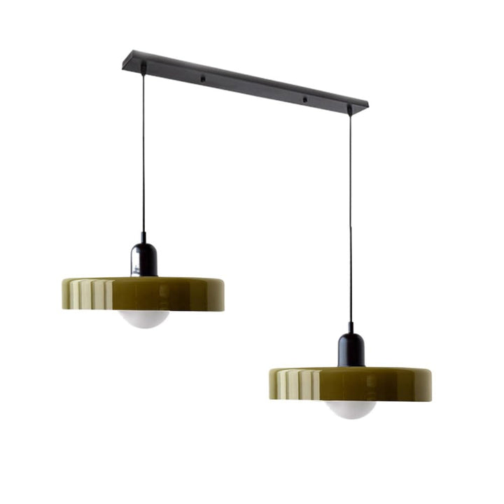 Lampa sufitowa nowoczesna, dwuramienna, idealna do sypialni.