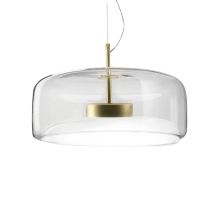 Przytulna lampa wisząca retro z bursztynowym szkłem, oświetlenie vintage. Elegancka dekoracja do salonu.