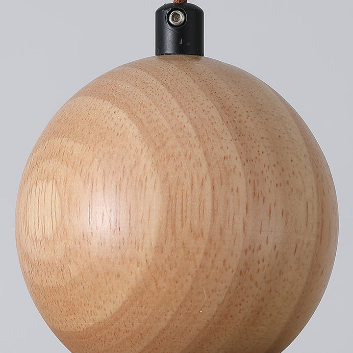 Eleganckie oświetlenie Siyane, lampa wisząca z trawertynu i drewna, dekoracja salonu. Design LED.