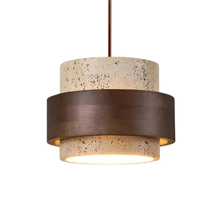 Minimalistyczna lampa z kamienia idealna do nowoczesnej jadalni