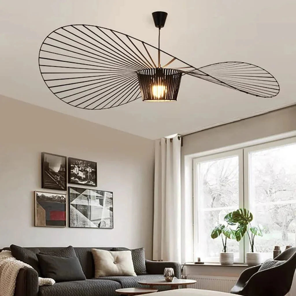 Nowoczesna lampa wisząca nad wyspę kuchenną w stylu industrialnym