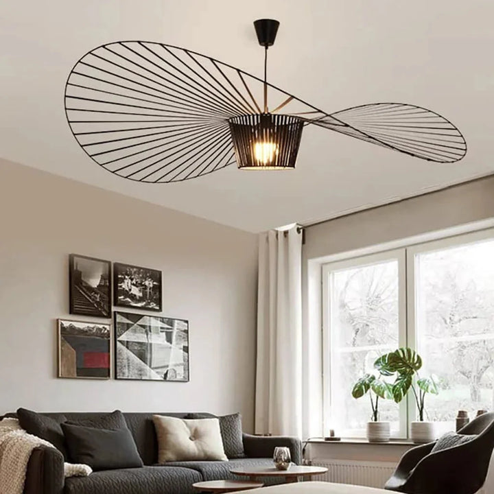 Nowoczesna lampa wisząca nad wyspę kuchenną w stylu industrialnym