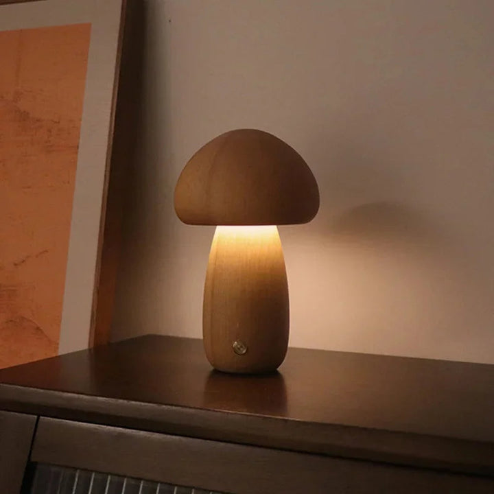 Bezpieczna lampka nocna grzybek dla dzieci. Dotykowa, LED, z regulowaną jasnością, do pokoju dziecięcego.