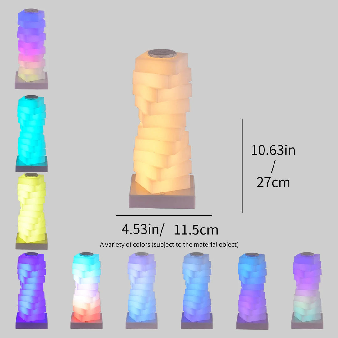 Funkcjonalna lampka nocna LED RGB z łatwym sterowaniem dotykowym. 16 kolorów dla każdego nastroju.