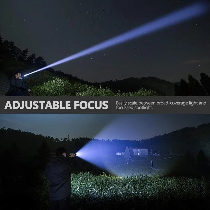 Superjasna latarka LED XHP50.2 90000 lumenów z funkcją zoom. Niezawodna na każdą przygodę outdoor.