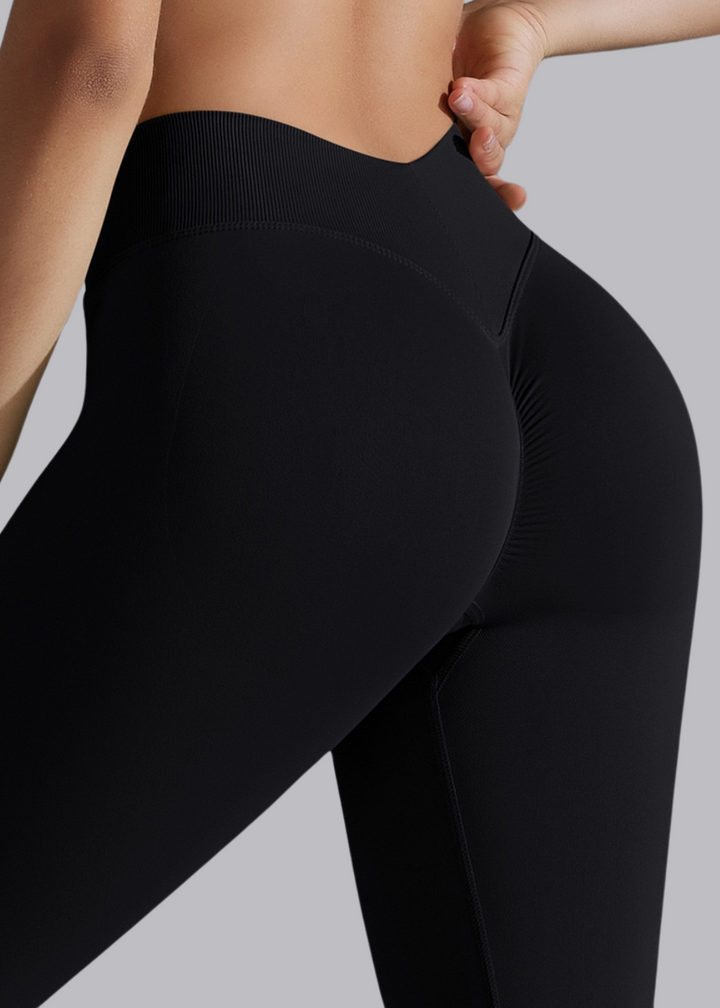 Damskie legginsy push-up z wysokim stanem podkreślające sylwetkę