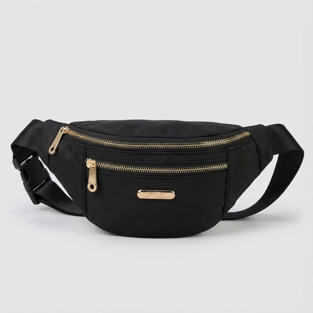 Podróżna saszetka biodrowa LightPouch unisex, bezpieczna na dokumenty i pieniądze.