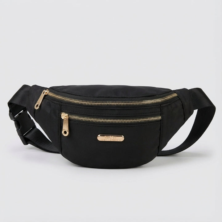 Podróżna saszetka biodrowa LightPouch unisex, bezpieczna na dokumenty i pieniądze.