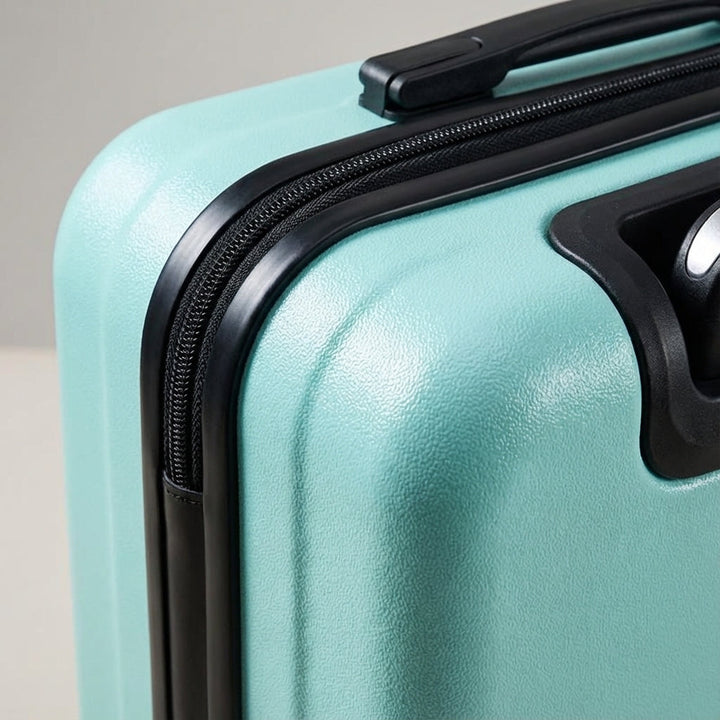 Walizka kabinowa Litecase z wytrzymałymi kółkami, ułatwiająca podróże i transport bagażu.