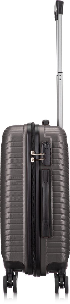 Bezpieczna walizka kabinowa Valencia z zamkiem TSA, twarda i lekka, idealna na bagaż podręczny, unisex.