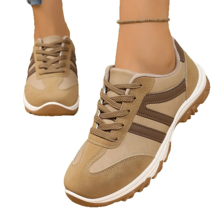 Nowoczesne, komfortowe trampki damskie. Lekkie buty do chodzenia, idealne na sportowy i casualowy styl.