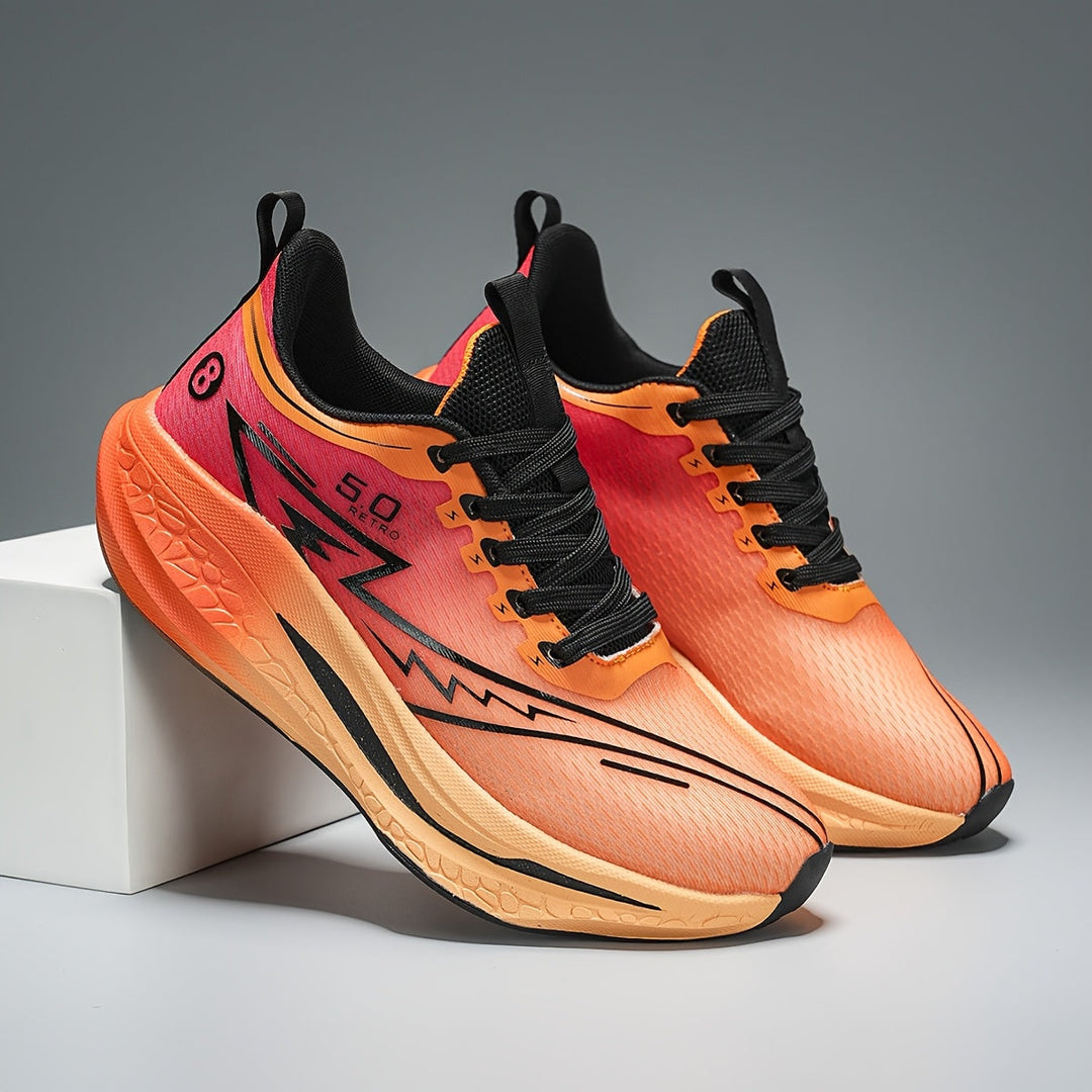 Wielokolorowe męskie buty do biegania, lekkie, przewiewne, na każdą aktywność sportową.