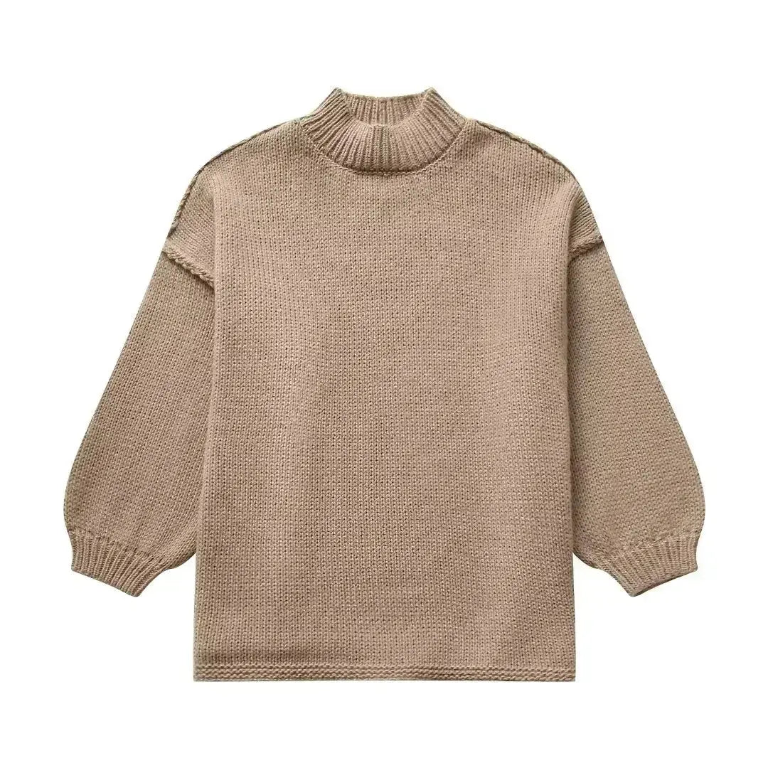 Ciepły sweter damski oversize idealny na chłodne dni jesieni