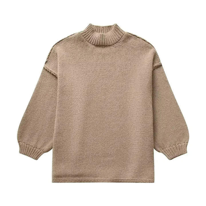 Ciepły sweter damski oversize idealny na chłodne dni jesieni