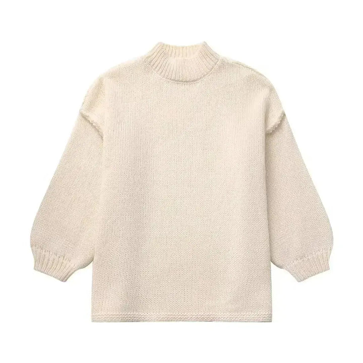 Damski oversizowy sweter jesienny Jana w modnym kolorze