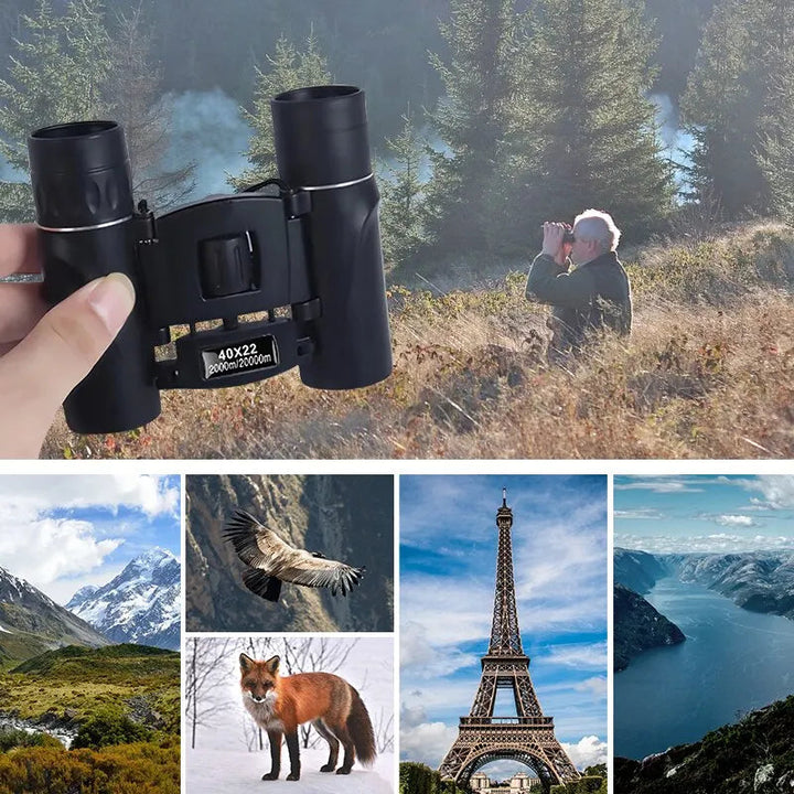 Lornetka 40x22 dla wędrowców. Doskonała do obserwacji dzikiej przyrody, polowań i widoków górskich.