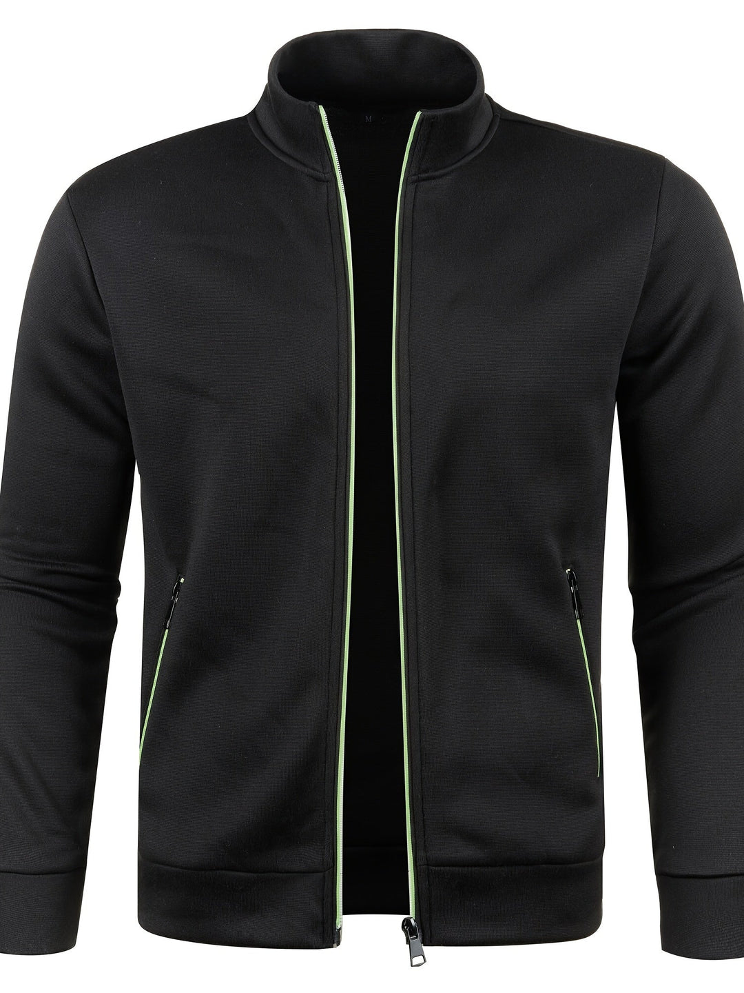 Sportowa bluza męska ze stójką i zamkiem, w stylu casual. Idealna na aktywny dzień wiosną lub jesienią.