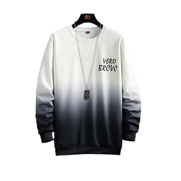 Męska bluza ombre nierozpinana w modnym stylu streetwear, idealna do codziennych stylizacji. Komfort i unikalny wzór.