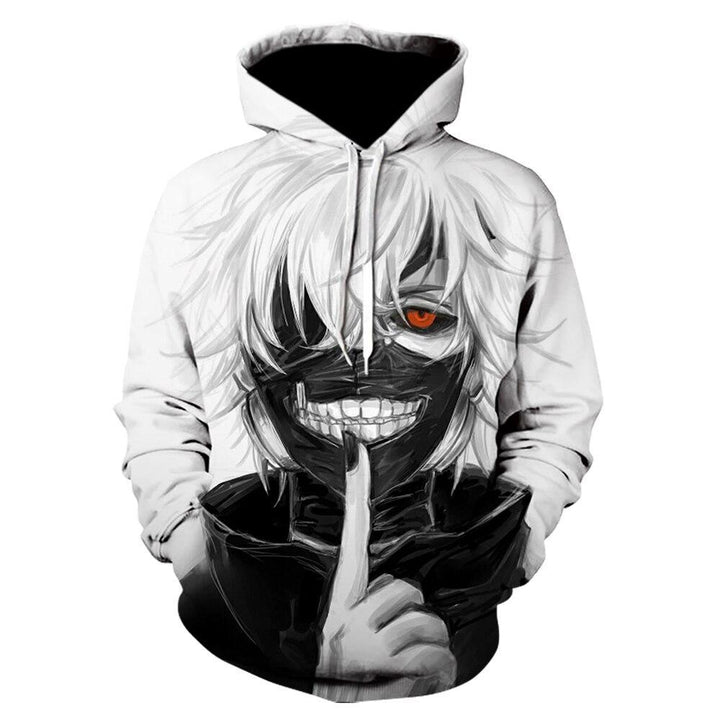 Komfortowa męska bluza z kapturem anime. Miękki materiał, modny nadruk, idealna do codziennego stylu casual.