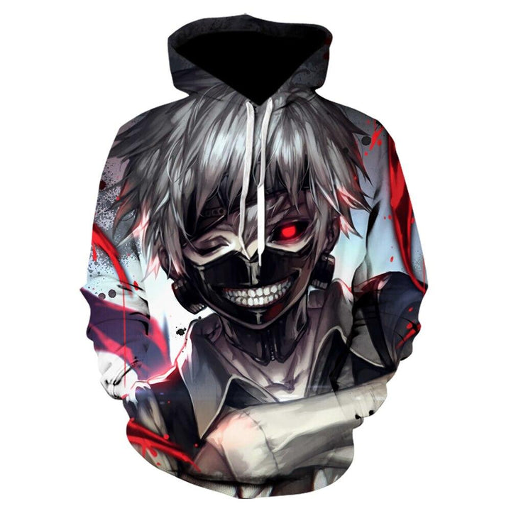Męska bluza anime z kapturem i unikalnym nadrukiem. Wyraź swoją pasję do kultury japońskiej i mody streetwear.
