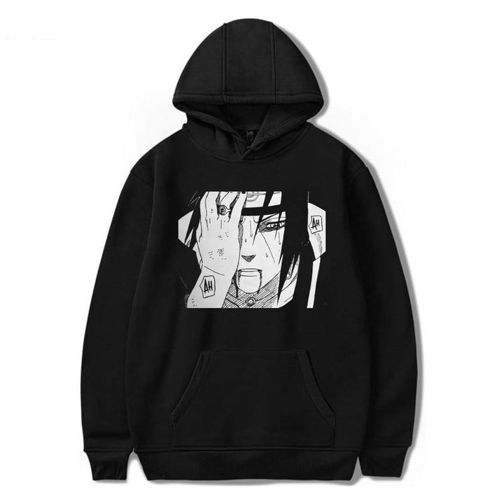 Wygodna męska bluza nierozpinana z kapturem i modnym nadrukiem anime, doskonała do odzieży casualowej.