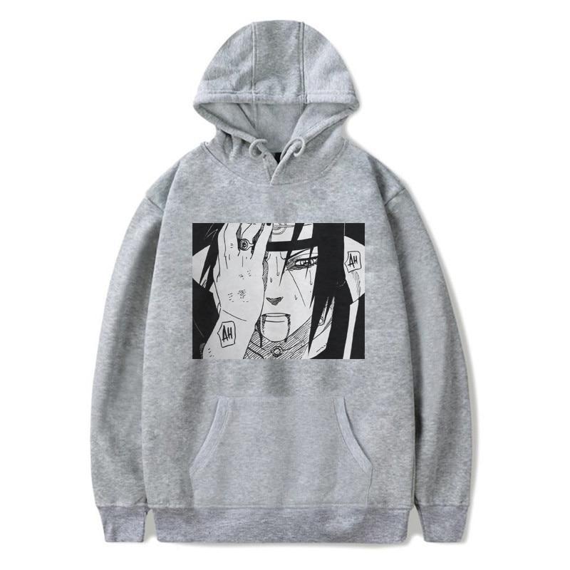 Męska bluza z kapturem, z wyrazistym nadrukiem anime, gwarantująca styl i wygodę w codziennych outfitach.