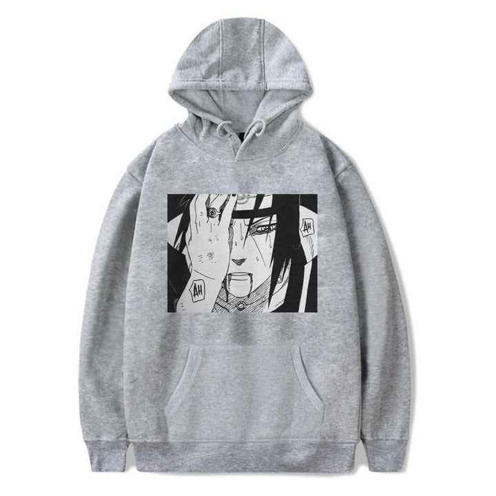 Męska bluza z kapturem, z wyrazistym nadrukiem anime, gwarantująca styl i wygodę w codziennych outfitach.