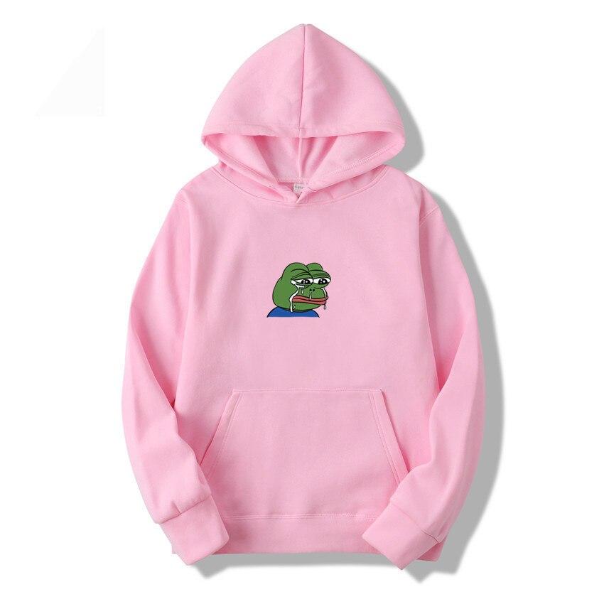 Modna męska bluza z kapturem z żabą. Swobodny styl streetwear, komfort na co dzień.