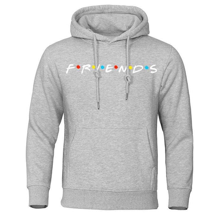 Modna męska bluza z kapturem z nadrukiem, doskonała do streetwearowych stylizacji i codziennego użytku.