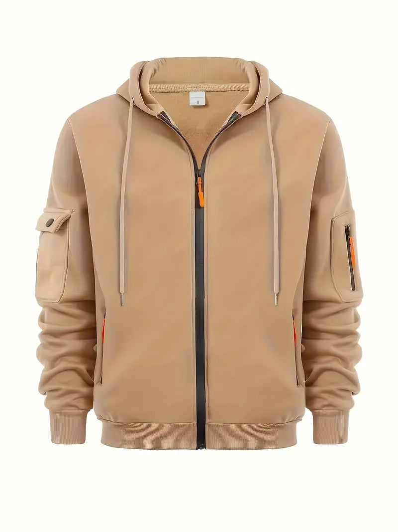 Męska bluza z kapturem zapewniająca komfort i styl. Modna odzież codzienna, idealna na casualowe wyjścia.