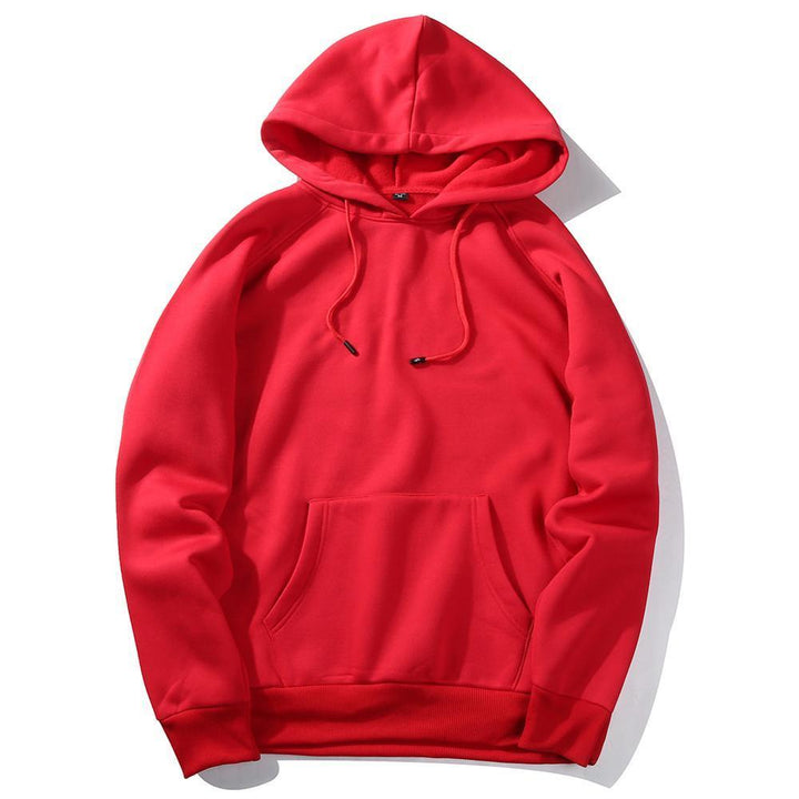 Sportowa męska bluza z kapturem, jednokolorowa. Komfortowy krój, idealna na trening i casualowy look.
