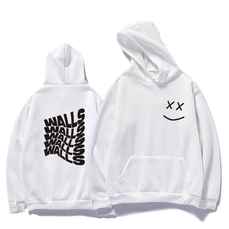 Modna męska bluza z kapturem i unikalnym nadrukiem na plecach. Idealna do casualowych i streetwearowych stylizacji.