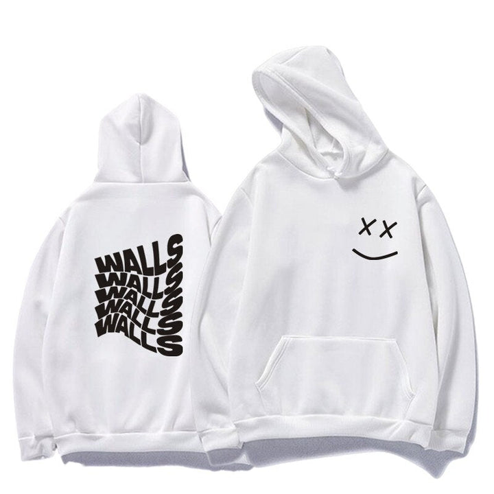 Modna męska bluza z kapturem i unikalnym nadrukiem na plecach. Idealna do casualowych i streetwearowych stylizacji.