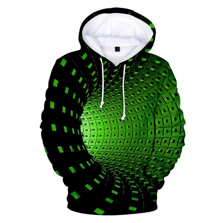 Modna męska bluza z kapturem i unikalnym wzorem 3D, doskonała do streetwearu, zapewniająca komfort.