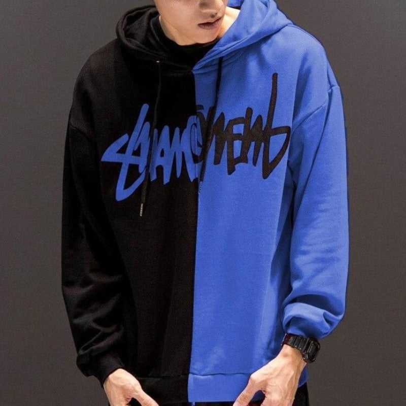 Bluza męska z kapturem oversize – swobodny styl i maksymalny komfort.