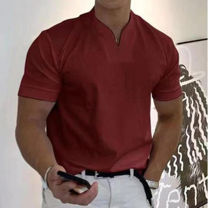 Męska koszulka polo. Elegancka, casual, komfort. Idealna na co dzień, lato, smart casual. Stylowa.