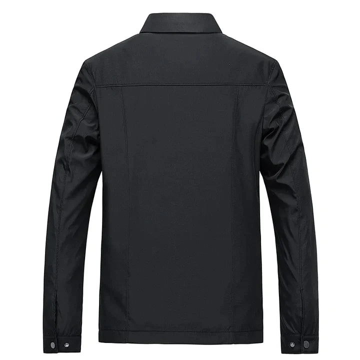 Męska elegancka kurtka przejściowa na jesień. Stylowa odzież męska, idealna do stylizacji smart casual.