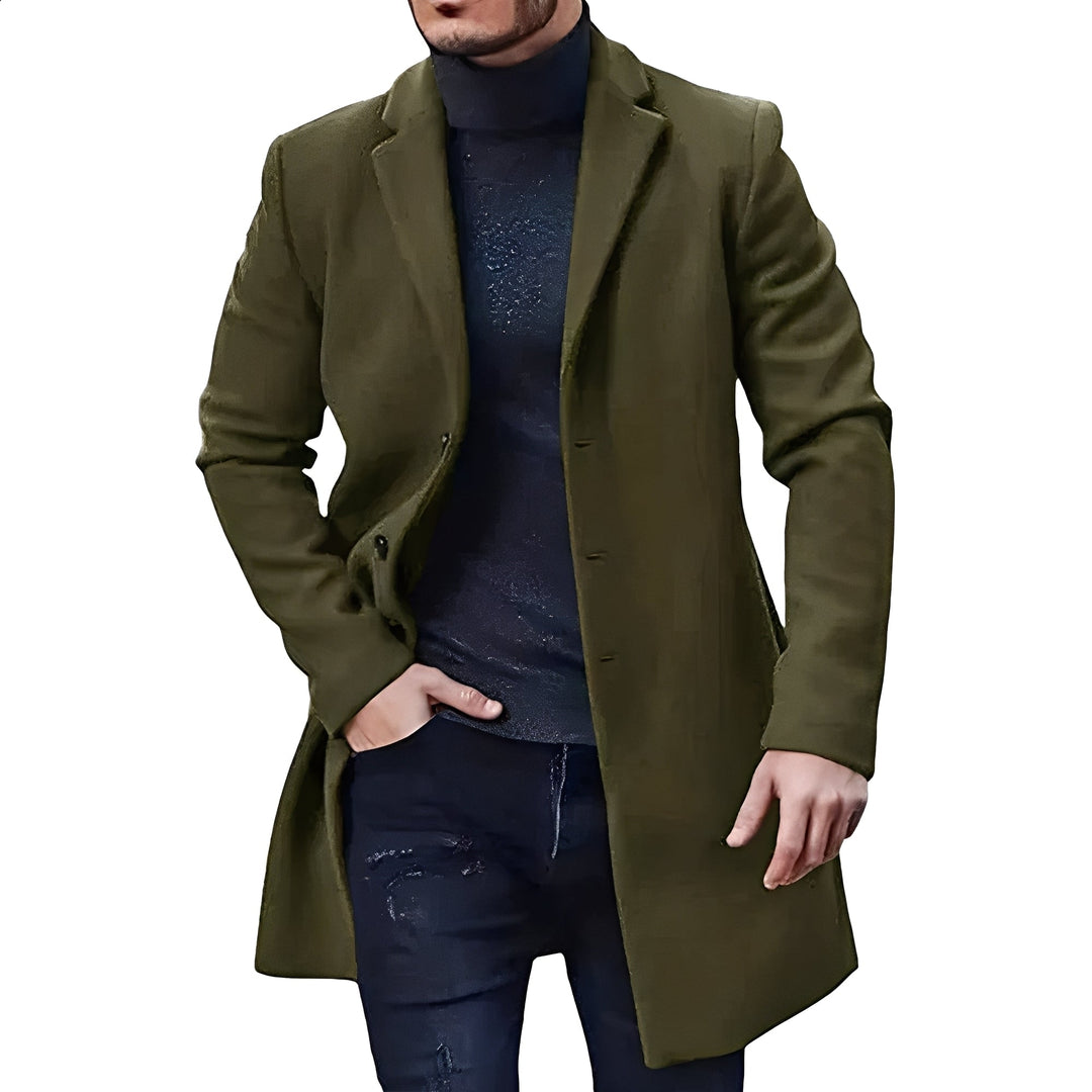 Elegancka kurtka męska z klasyczną fakturą, idealna na chłodne dni. Komfort i styl dla mody męskiej.