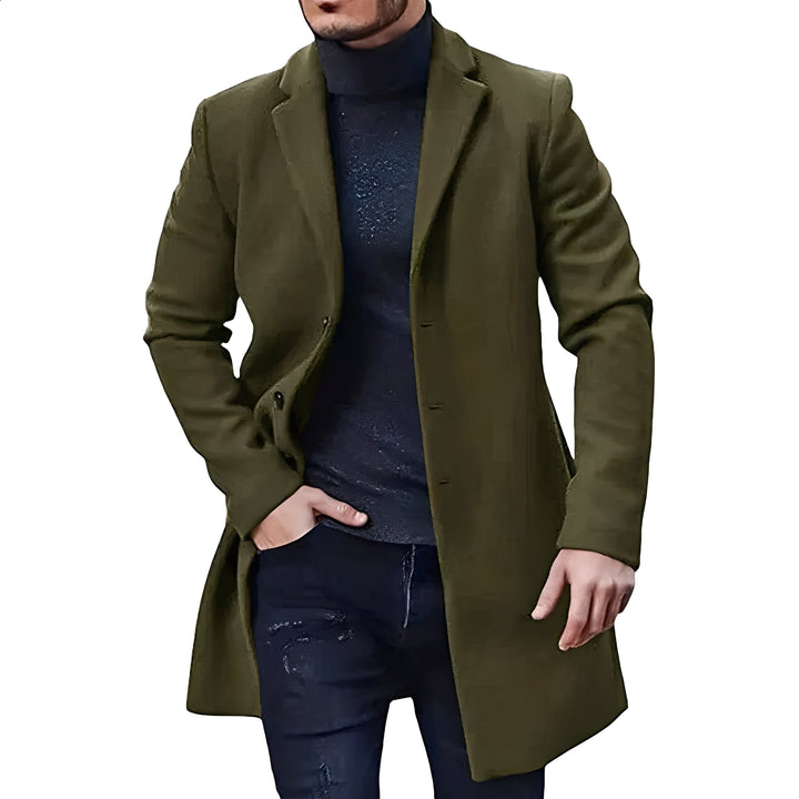 Elegancka kurtka męska z klasyczną fakturą, idealna na chłodne dni. Komfort i styl dla mody męskiej.