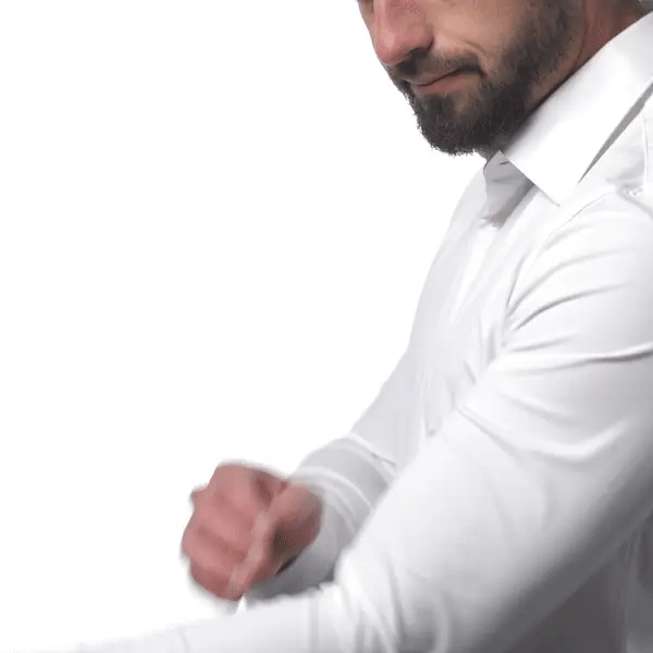 Elegancka męska koszula Evergreen, komfortowa i rozciągliwa, pasuje do stylizacji casual i biznesowych.