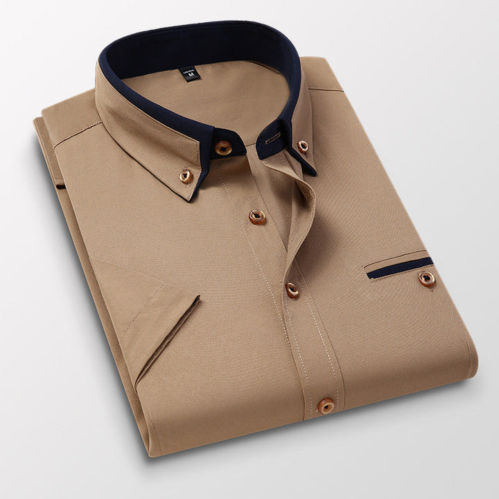 Męska koszula casualowa slim fit. Idealna na lato i wakacje, podkreślająca sylwetkę.