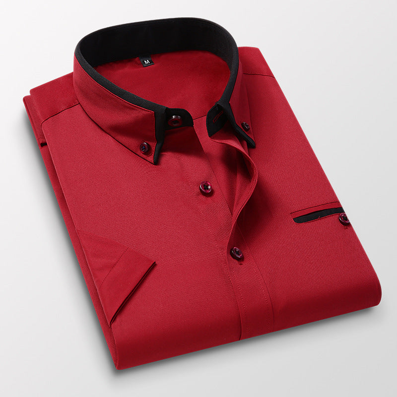 Przewiewna męska koszula casualowa slim fit. Wygodna i stylowa, doskonała na upalne dni lata.