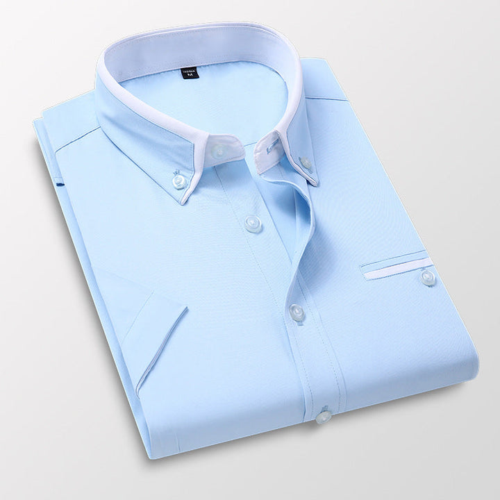 Męska koszula slim fit casual, idealna na lato. Wygodna i przewiewna na wakacyjny relaks.