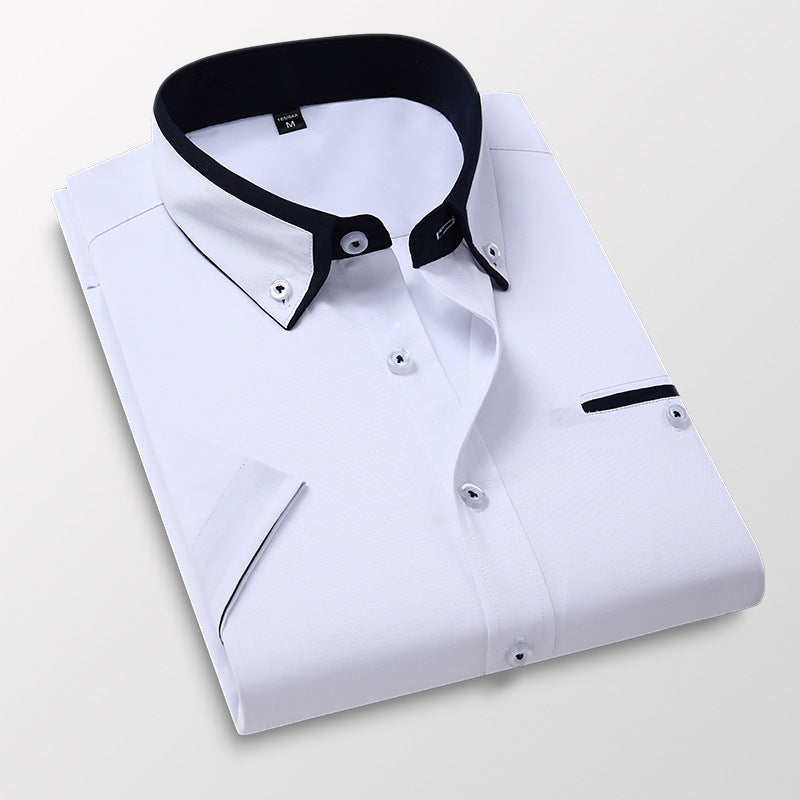 Lekka i przewiewna męska koszula casualowa slim fit. Komfort na lato i wakacyjny, luźny look.