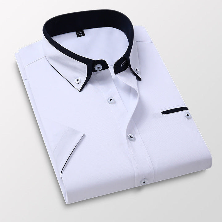 Lekka i przewiewna męska koszula casualowa slim fit. Komfort na lato i wakacyjny, luźny look.