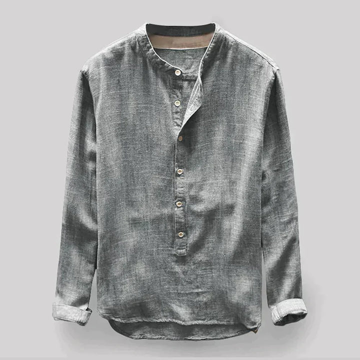 Elegancka męska koszula smart casual z długim rękawem. Wielokolorowy wzór, idealna na jesień, do biura lub na spotkania.