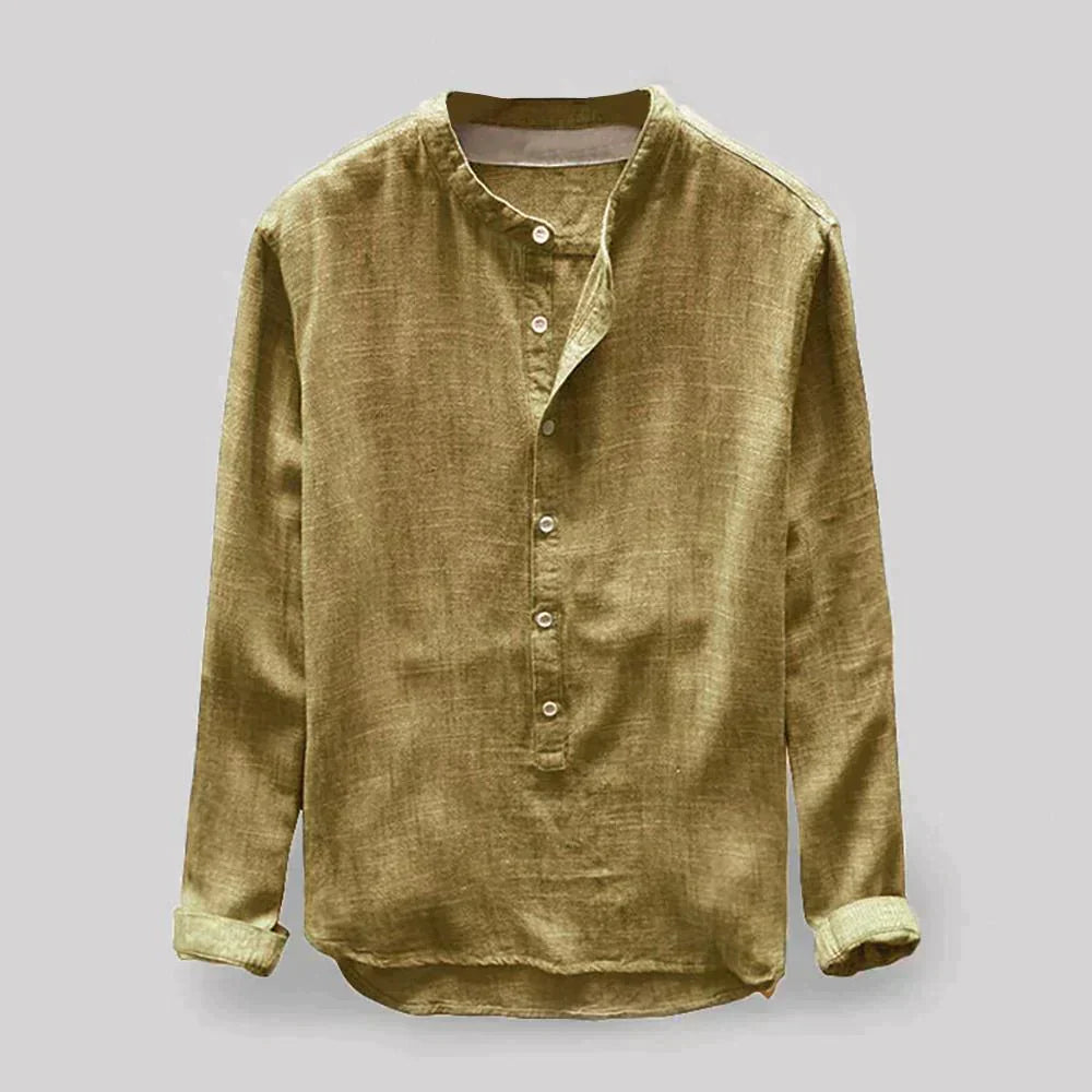 Wygodna męska koszula jesienna z długim rękawem. Modny krój, pasuje do stylizacji casual i smart casual. Komfort przez cały dzień.